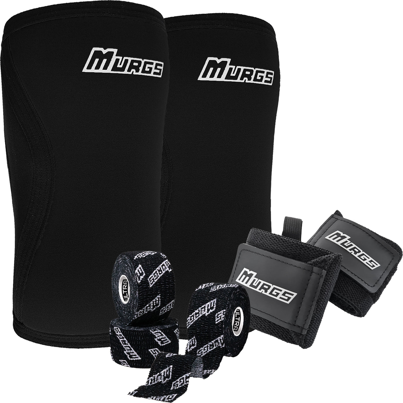 Murgs bundle of 7mm knee sleeves with 2 free gifts