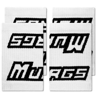 Murgs white wristbands two pack sweatband