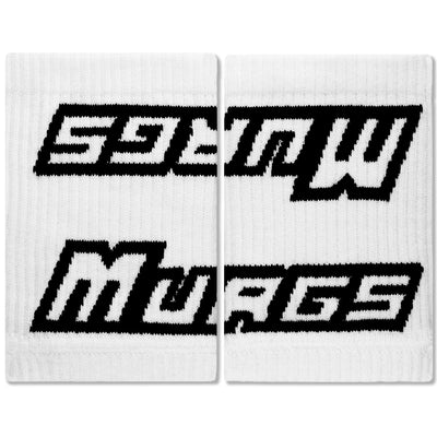 Murgs white wristbands for weightlifting and crossfit