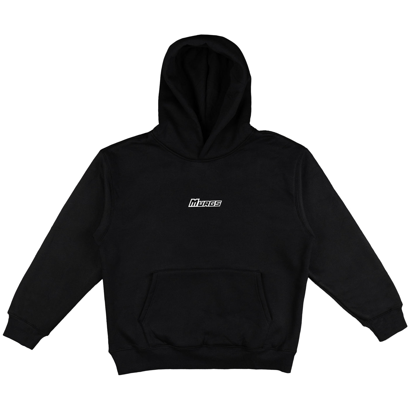 Oversized black unisex Murgs training hoodie