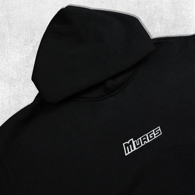 Oversized black unisex Murgs training hoodie