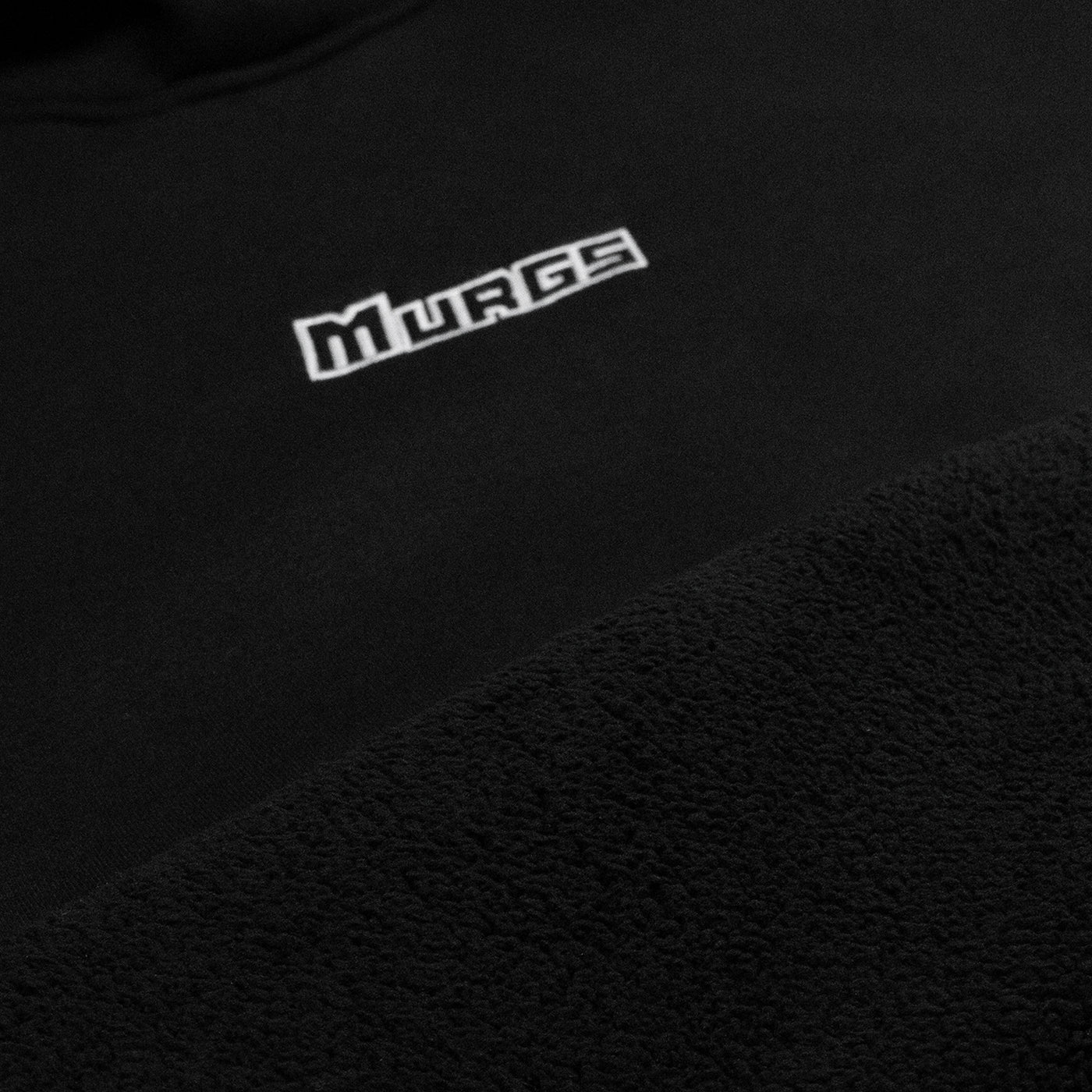 Oversized black unisex Murgs training hoodie
